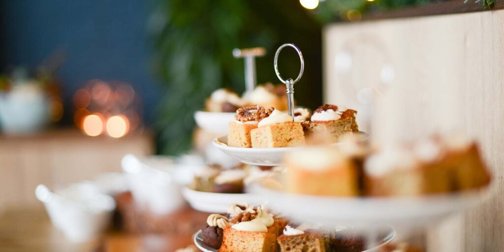 Buffet of Christmas cakes