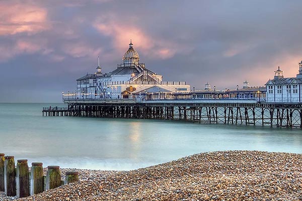 Eastbourne pier just before sunset